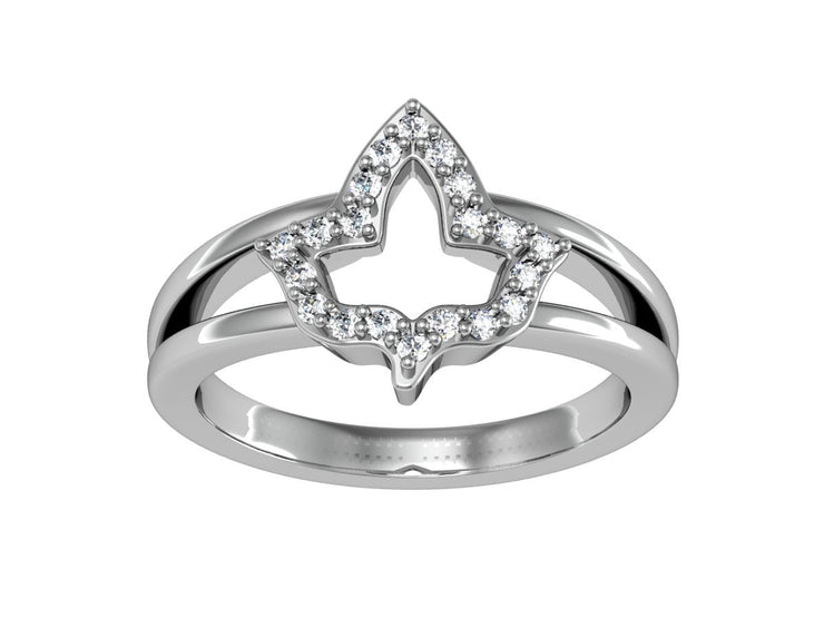 Ivy Leaf Design Sterling Silver ring (R003)