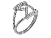 Sigma Gamma Rho Ring - Horizontal Silver (SGR-R003)