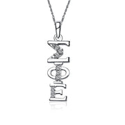 Sigma Phi Epsilon Lavalier for Sweetheart - Sterling Silver; with 18" Silver Chain (SPE-P001)