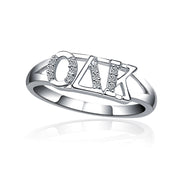 Omicron Delta Kappa Ring - Horizontal Design, Sterling Silver (ODK-R001)