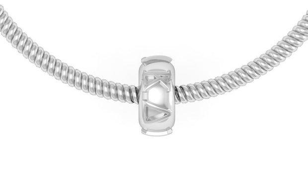 Kappa Delta Bead - Sterling Silver (P005)