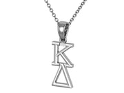 Kappa Delta Necklace - Sterling Silver / KD Necklace / KD Lavalier / Big Little Gift / Sorority Jewelry /KD Gifts