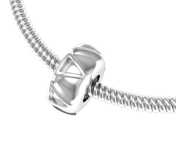 Delta Delta Delta Pandora Bead - Sterling Silver (P006)