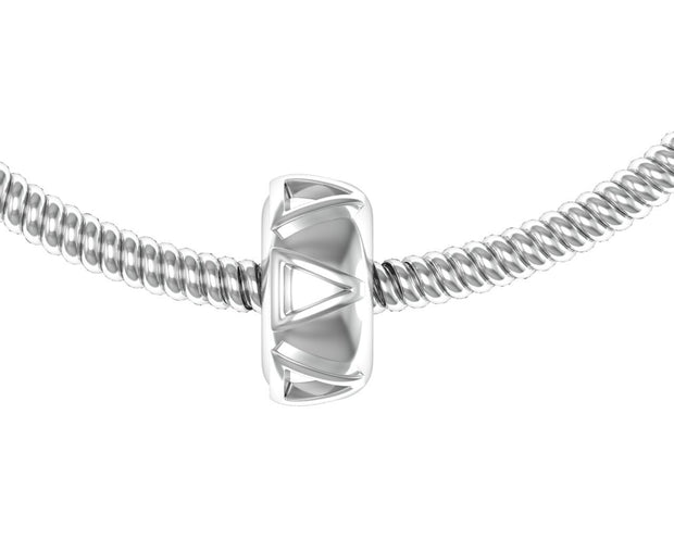 Delta Delta Delta Pandora Bead - Sterling Silver (P006)