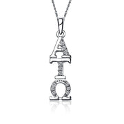Alpha Tau Omega Lavalier for Sweetheart - Sterling Silver; with 18" Silver Chain (ATO-P001)