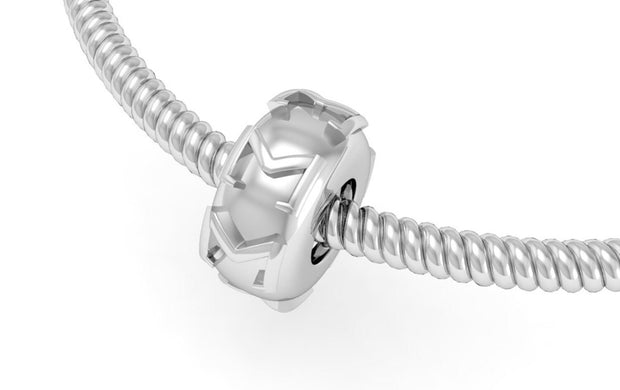 Sigma Sigma Sigma Bead, Sterling Silver (SSS-P010)