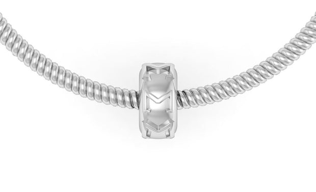 Sigma Sigma Sigma Bead, Sterling Silver (SSS-P010)