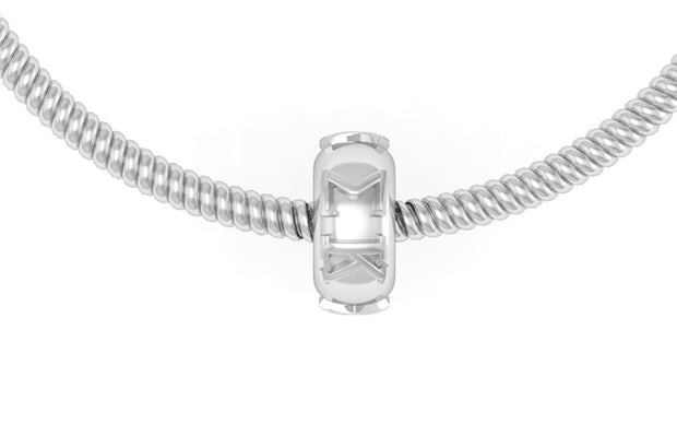 Sigma Kappa Bead, Sterling Silver (SK-P010)