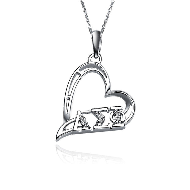 Alpha Sigma Phi Necklace with 18" Silver Chain (P003)