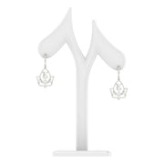 Alpha Kappa Alpha Ivy Leaf Silver  Earring E001