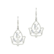 Alpha Kappa Alpha Ivy Leaf Silver  Earring E001