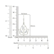 Alpha Kappa Alpha Ivy Leaf Silver  Earring E001