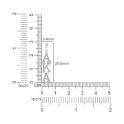 Alpha Kappa Alpha Vertical Silver Necklace (P001)