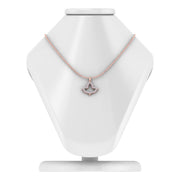 Alpha Kappa Alpha Ivy Leaf Outline Rose Gold Necklace (P015)