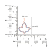 Alpha Kappa Alpha Ivy Leaf Outline Rose Gold Necklace (P015)