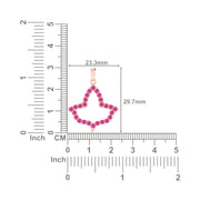 Alpha Kappa Alpha Ivy Leaf Outline Rose Gold Necklace (P016)