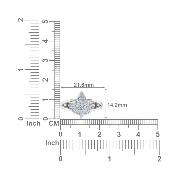 Alpha Kappa Alpha Ivy Design with Iced Out Crystal Sterling Silver Ring (R012)