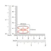 Alpha Kappa Alpha Sterling Silver Pink Double Band Ring (R019)