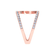 Alpha Kappa Alpha Sterling Silver Pink Double Band Ring (R019)