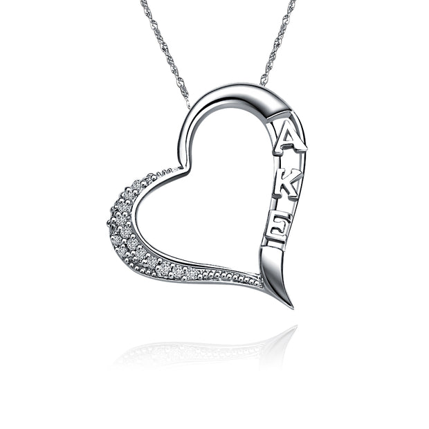 Alpha Kappa Epsilon Sterling Silver Lavalier Necklace