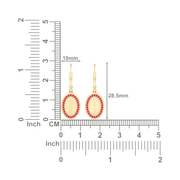 Delta Sigma Theta Oval Silver Earring (E010)