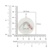 Delta Sigma Theta Sterling Silver Circle Pendant Hand Sign 1913 (P005)