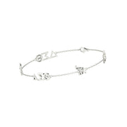 Delta Sigma Theta Sterling Silver Bracelet (B001)