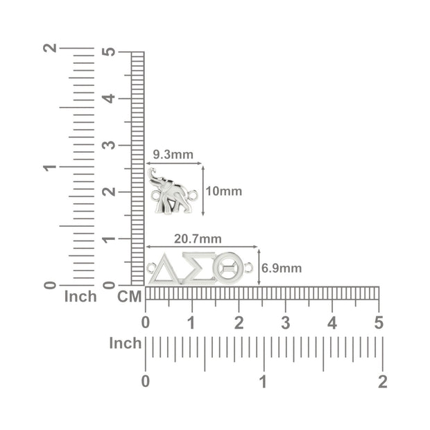 Delta Sigma Theta Sterling Silver Bracelet (B001)