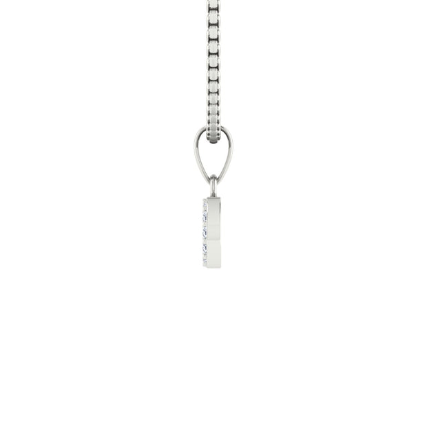Delta Sigma Theta Horizontal Sterling Silver Pendant (P017)