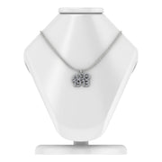 Delta Sigma Theta Iconic 1913 Sterling Silver Necklace (P022)