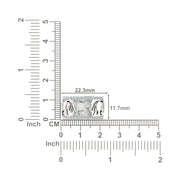 Delta Sigma Theta Sterling Silver White Crystal Elephant Ring (R004)