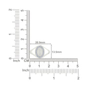 Delta Sigma Theta Sterling Silver Classic Oval Ring (R006)