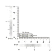 Delta Sigma Theta Sterling Silver Eternity Ring with White Crystal (R010)