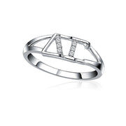 Delta Gamma Classic Letter Ring, Sterling Silver (R001)