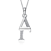 Delta Gamma Sterling Silver Letter Necklace (P001)