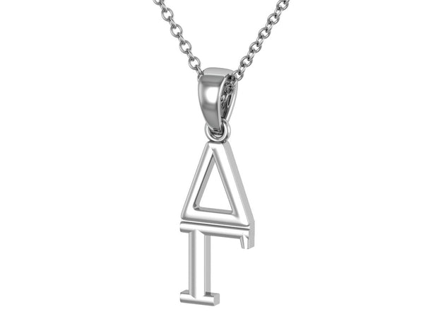 Delta Gamma Classic Sterling Silver Necklace (VWP)