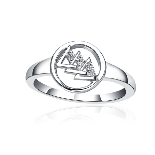 Tri Delta Circular Design Ring -R002