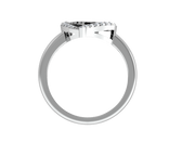 Delta Delta Delta Heart Ring Design- (R003)