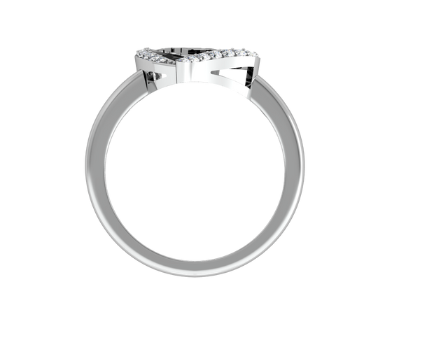 Delta Delta Delta Heart Ring Design- (R003)