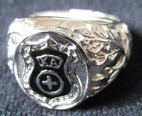 Kappa Alpha Order Signet Crest Sterling Silver Ring R001