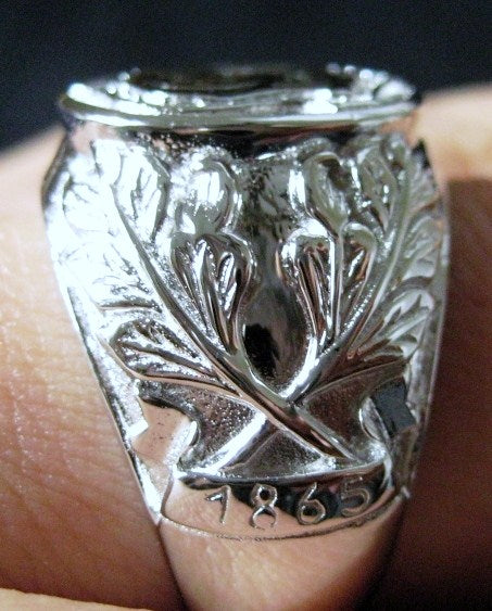 Kappa Alpha Order Signet Crest Sterling Silver Ring R001