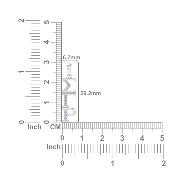 Sigma Gamma Rho Classic Necklace - Sterling Silver (SGR-P001)