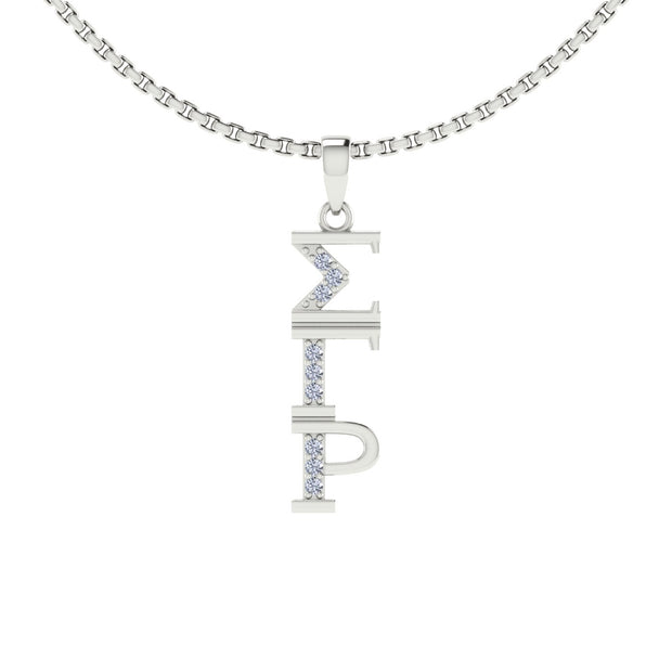 Sigma Gamma Rho Classic Necklace - Sterling Silver (SGR-P001)