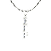 Sigma Gamma Rho Classic Necklace - Sterling Silver (SGR-P001)