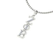 Zeta Phi Beta Necklace - Sterling Silver (P001)