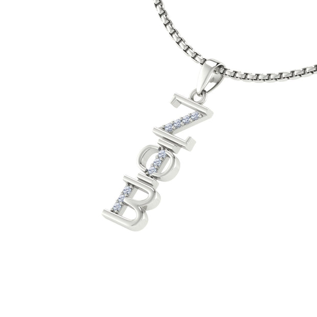 Zeta Phi Beta Necklace - Sterling Silver (P001)