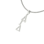 Alpha Gamma Delta Necklace - Sterling Silver / Alpha Gam Necklace / Big Little Gift / Sorority Jewelry