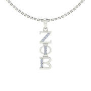 Zeta Phi Beta Necklace - Sterling Silver (P001)