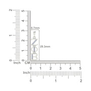 Zeta Phi Beta Necklace - Sterling Silver (P001)