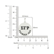 Sigma Gamma Rho Medallion Necklace - Sterling Silver (SGR-P002)